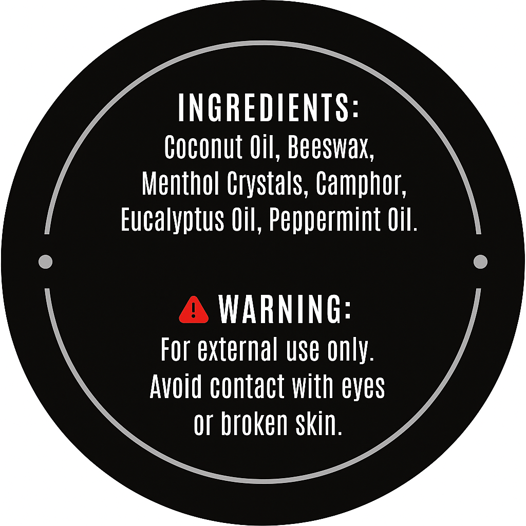 Big Boy Balm - 1oz Menthol + Camphor Recovery Tin