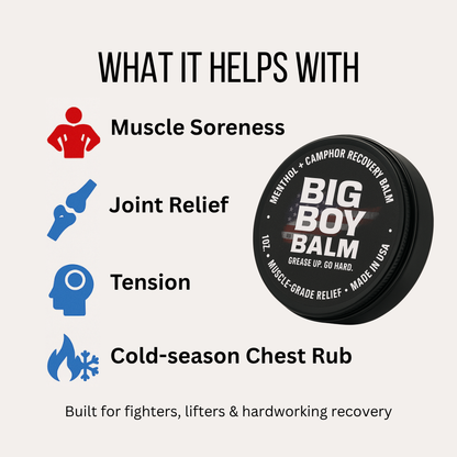 Big Boy Balm - 1oz Menthol + Camphor Recovery Tin